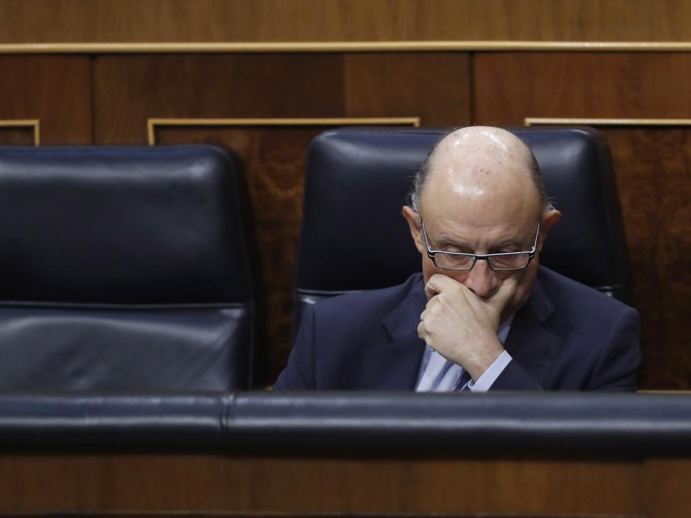 Cristóbal Montoro este miércoles en el Congreso de los Diputados.