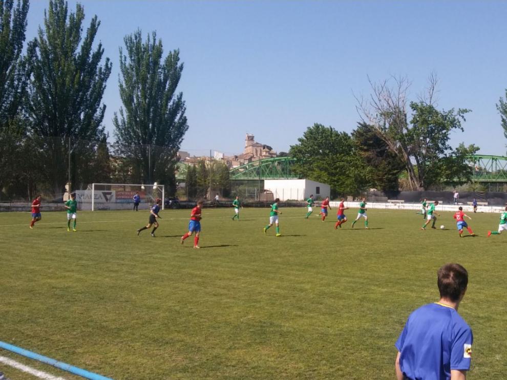 Imagen de un partido disputado en Gallur en la temporada pasada.