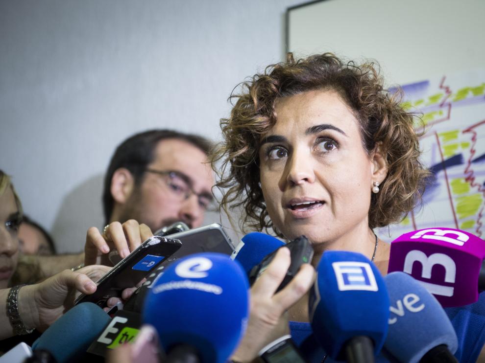 La ministra de Sanidad, Dolors Montserrat, este miércoles en Madrid.