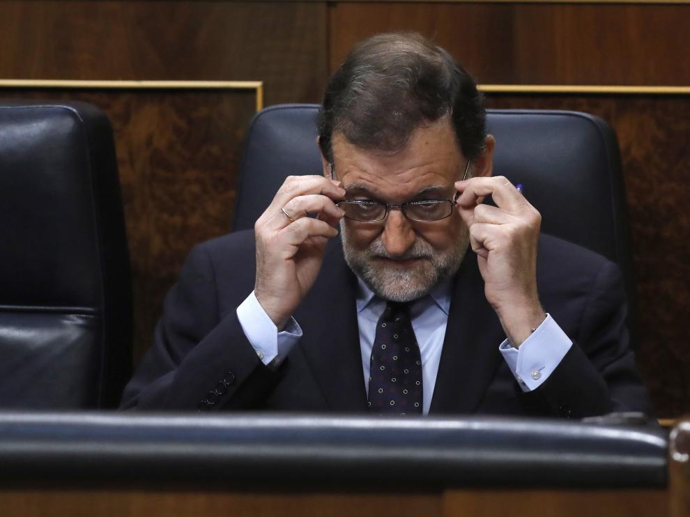 Mariano Rajoy este miércoles en el Congreso de los Diputados.