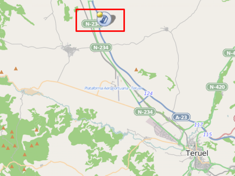 Lugar donde permanece cortada la autovía.