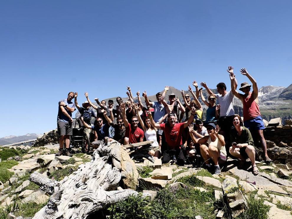 El grupo, en una de sus excursiones.