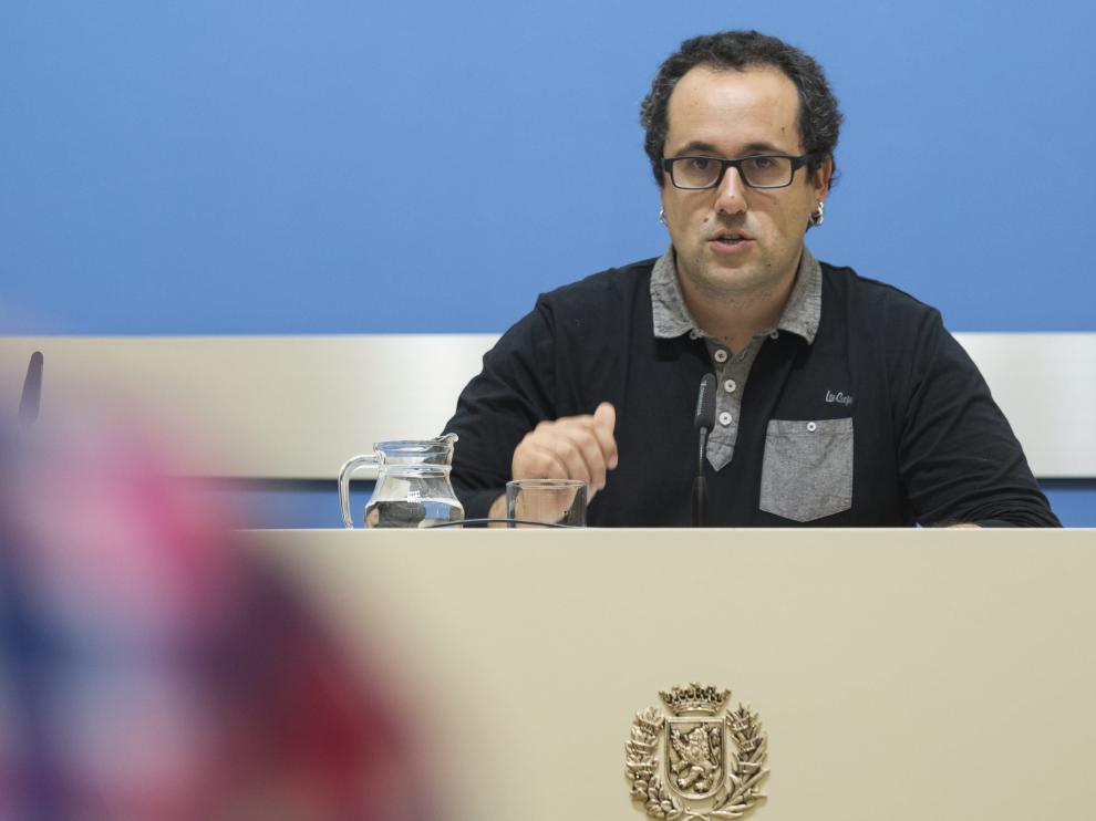 Alberto Cubero en una rueda de prensa.