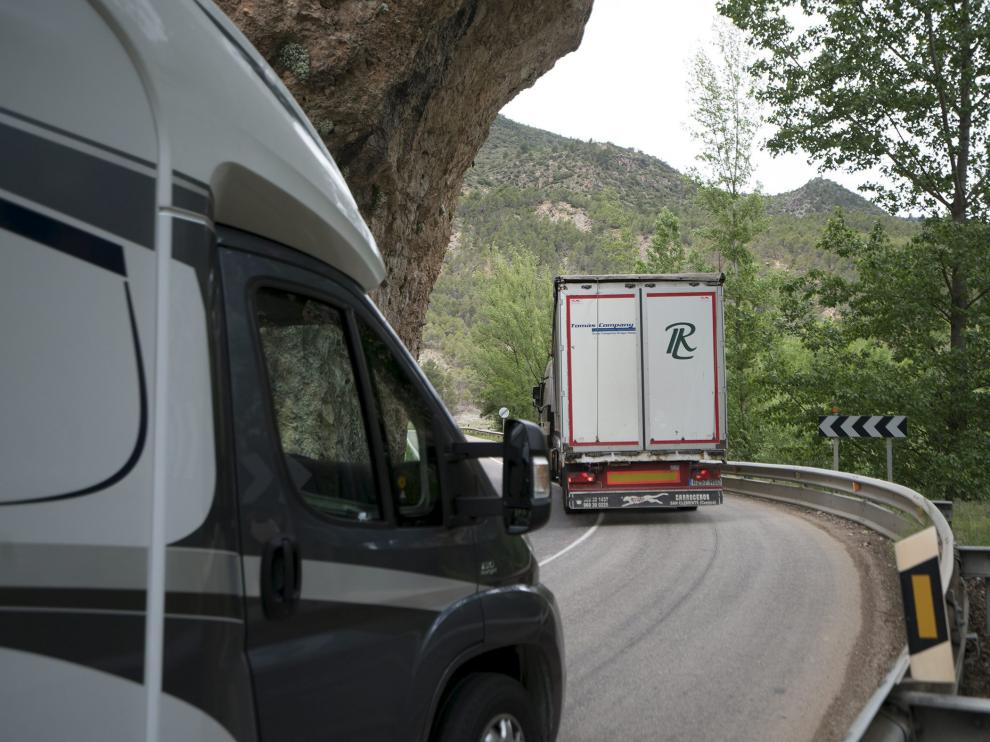 El tramo que piden reformar está plagado de curvas.