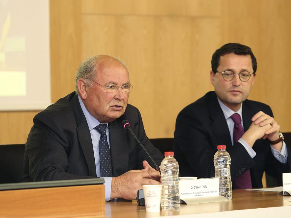 César Trillo, presidente de los Regantes del Ebro.