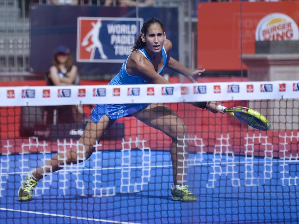 Majo Sánchez Alayeto, durante el partido de ayer en Valladolid.