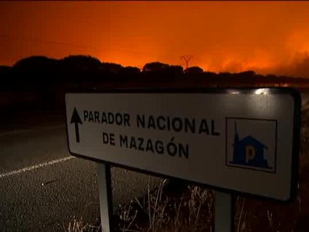 Foto de archivo de un incendio cerca del Espacio Natural de Doñana