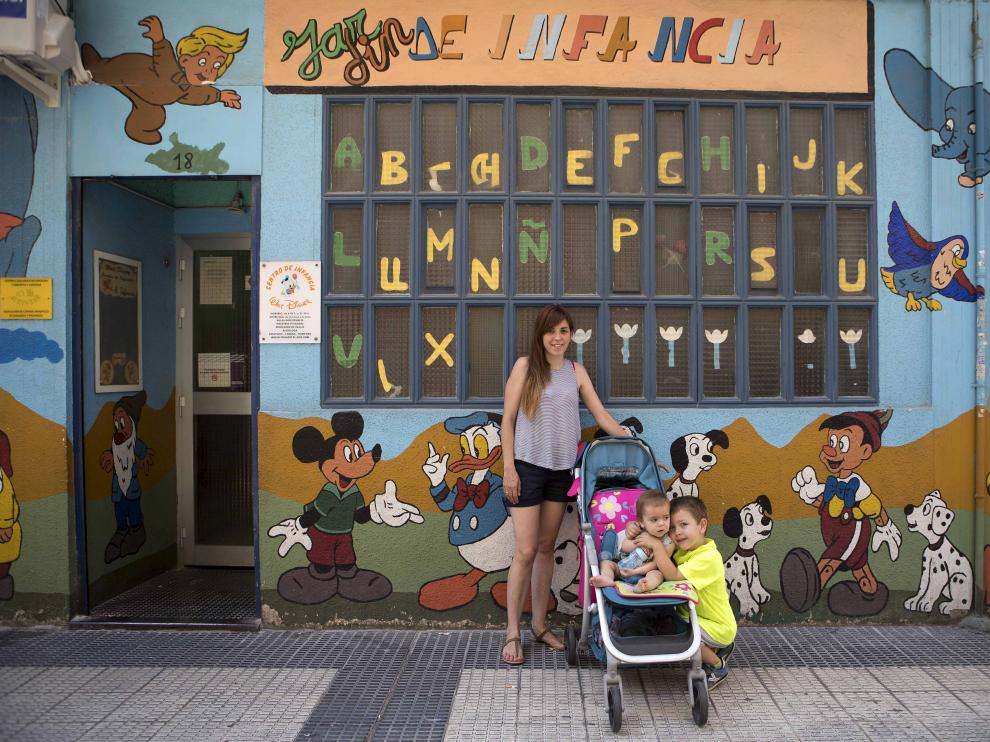 Silvia Gareta, profesora interina que denunció que los días de baja maternal no le computaban como trabajados.