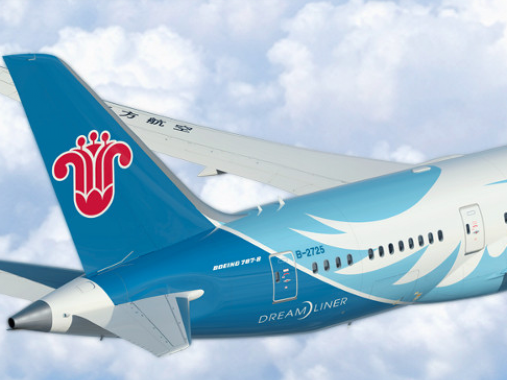 Un avión de la aerolínea China Southern.
