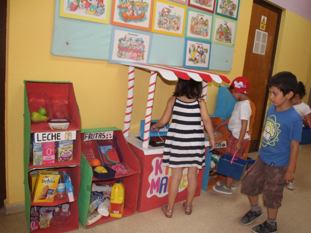 Niños en la Ludoteca municipal de Barbastro.