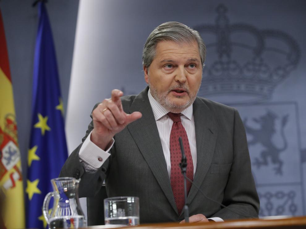Méndez de Vigo este jueves tras el Consejo de Ministros.