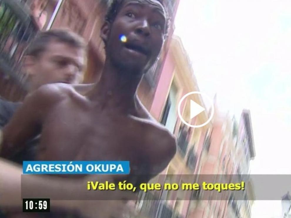 Imagen de uno de los agresores difundida por Telecinco