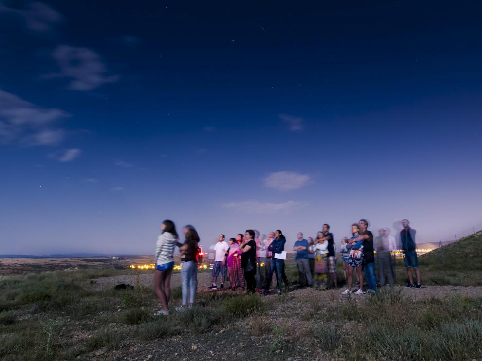 Una actividad de observación astronómica en la sierra de Gúdar-Javalambre.