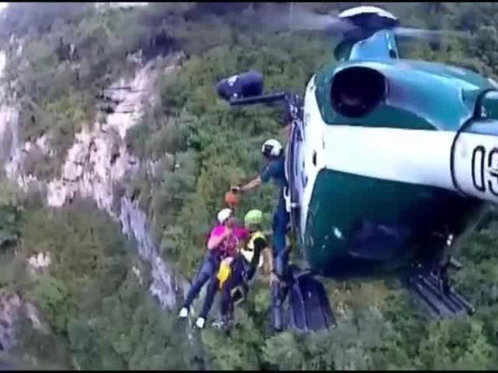 Tres personas rescatadas por la guardia Civil en el Pirineo