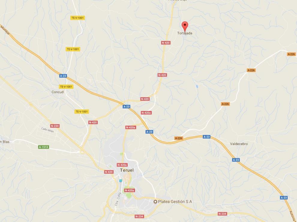 El accidente ha ocurrido en el término municipal de Tortajada.