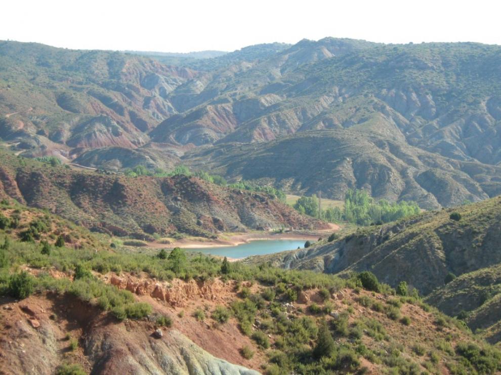 Vistas del Embalse de la ruta de Los Trancos.