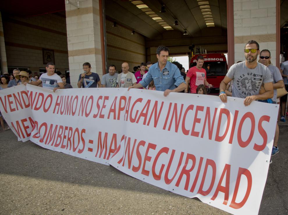 Protesta en La Almunia