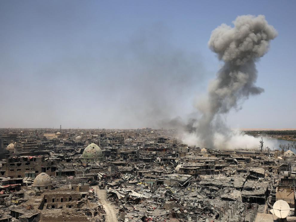 Estado actual del centro de Mosul.