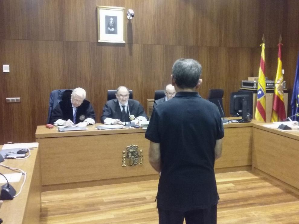 El acusado Félix P. C., durante el juicio celebrado en la Audiencia.