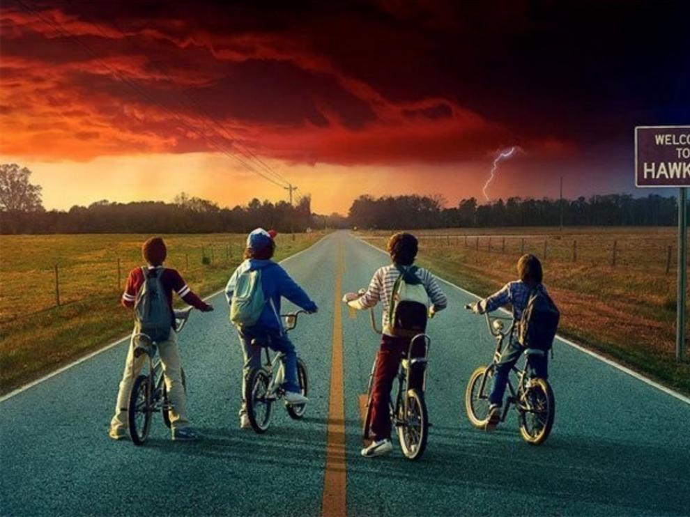 Un detalle del nuevo cartel de 'Stranger things'.