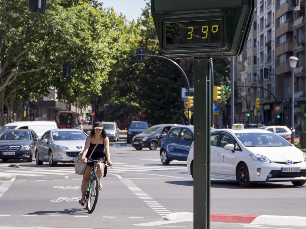 Zaragoza, con 39 grados.