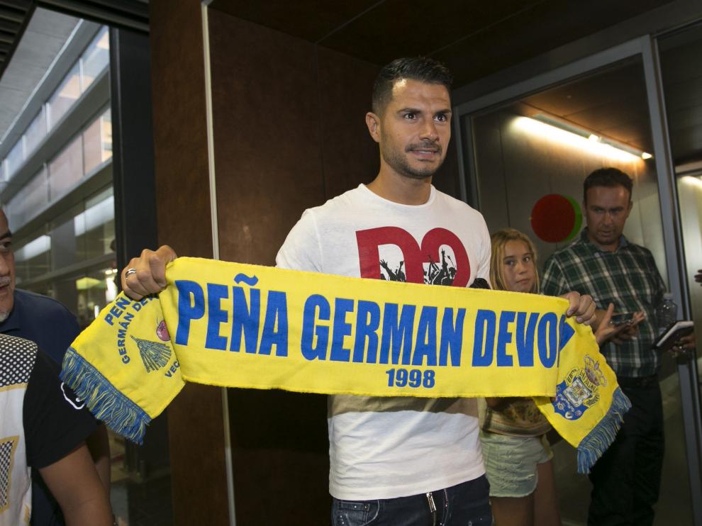 Vitolo, a su llegada a Las Palmas