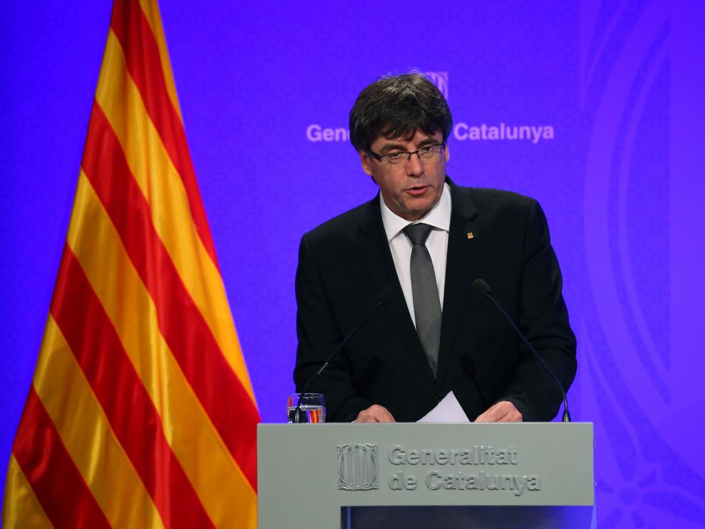 El presidente de la Generalitat, Carles Puigdemont