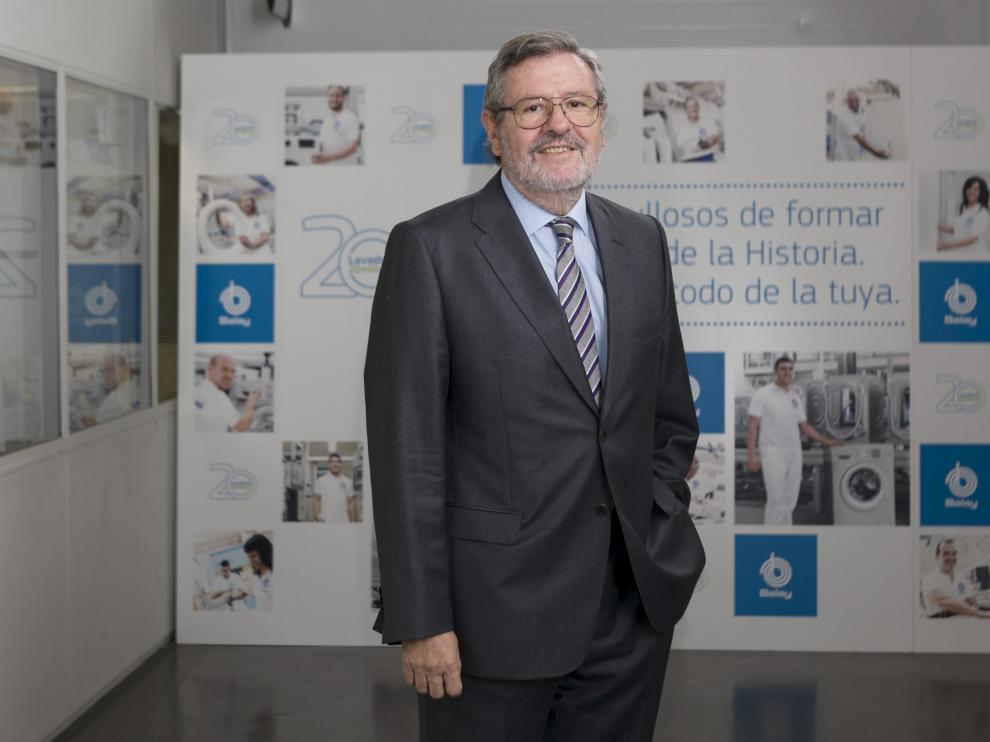 José Longás, consejero delegado de BSH Electrodomésticos España, en la planta de La Cartuja de Zaragoza.