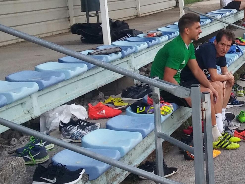 Irureta, tras abandonar este lunes en entrenamiento.
