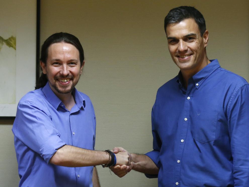 Pedro Sánchez y Pablo Iglesias, en una imagen de archivo.
