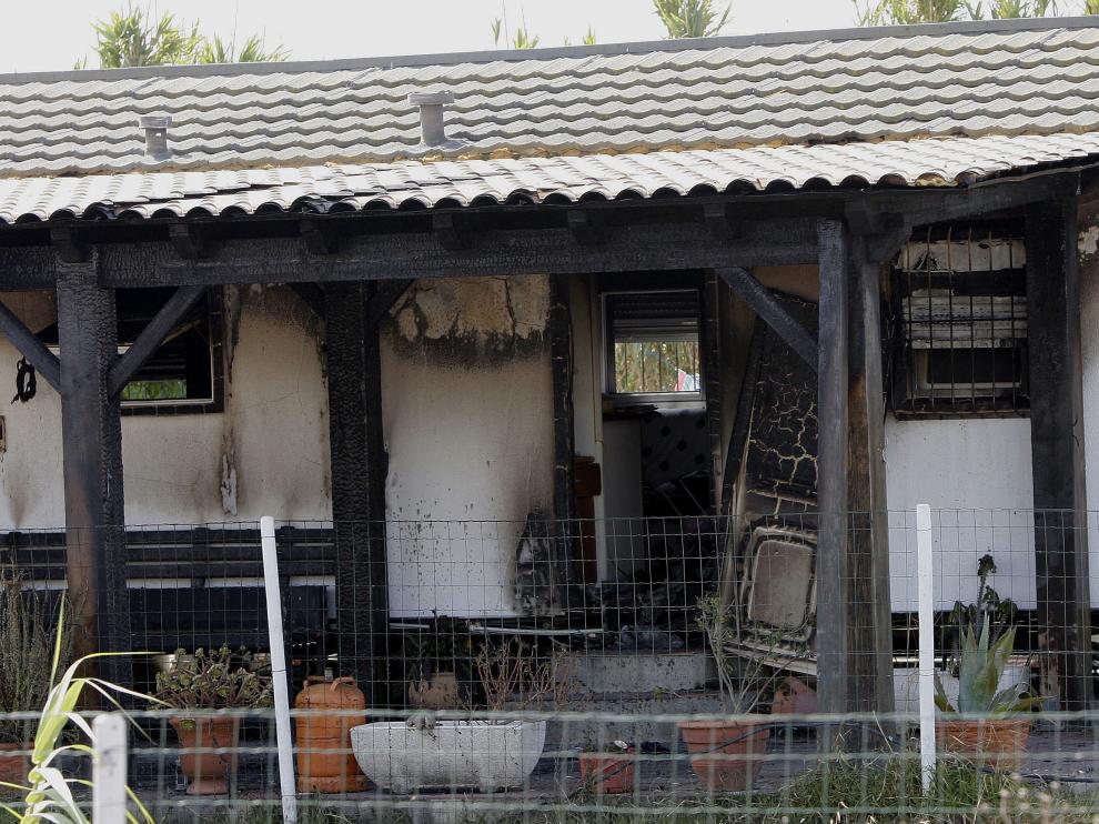 Estado en el que quedó la vivienda tras el incendio.