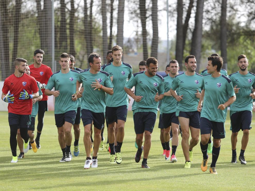 Primer entrenamiento del Huesca