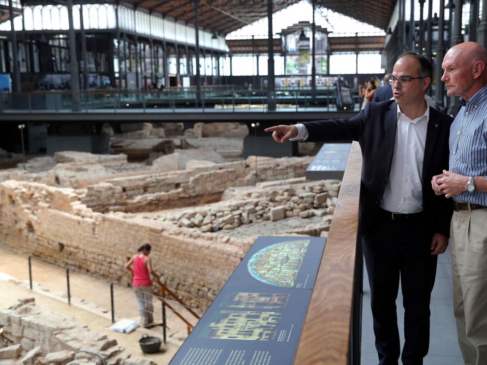Turull, en la izquierda, junto a Juan José Ibarretxe