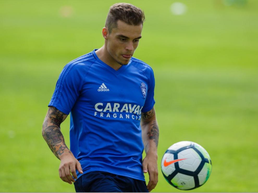 Jorge Pombo entrenando.