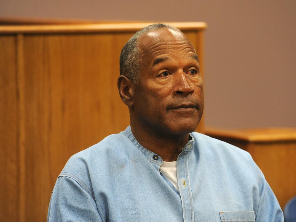 O.J. Simpson, la ex estrella de la liga de fútbol americano NFL.
