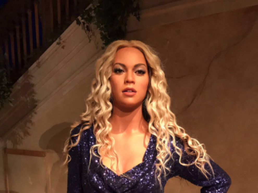 La 'polémica' figura de cera de Beyoncé.