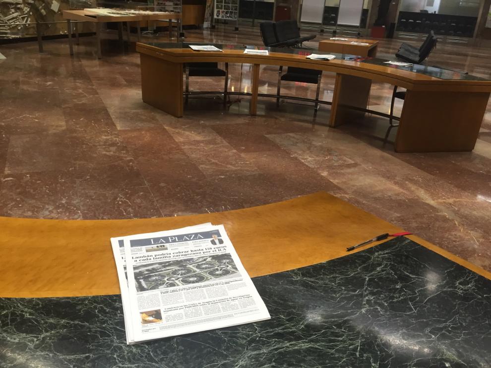 Imagen de la publicación de Podemos en el Ayuntamiento.