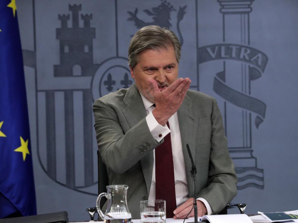 El portavoz del Gobierno, Íñigo Méndez de Vigo.