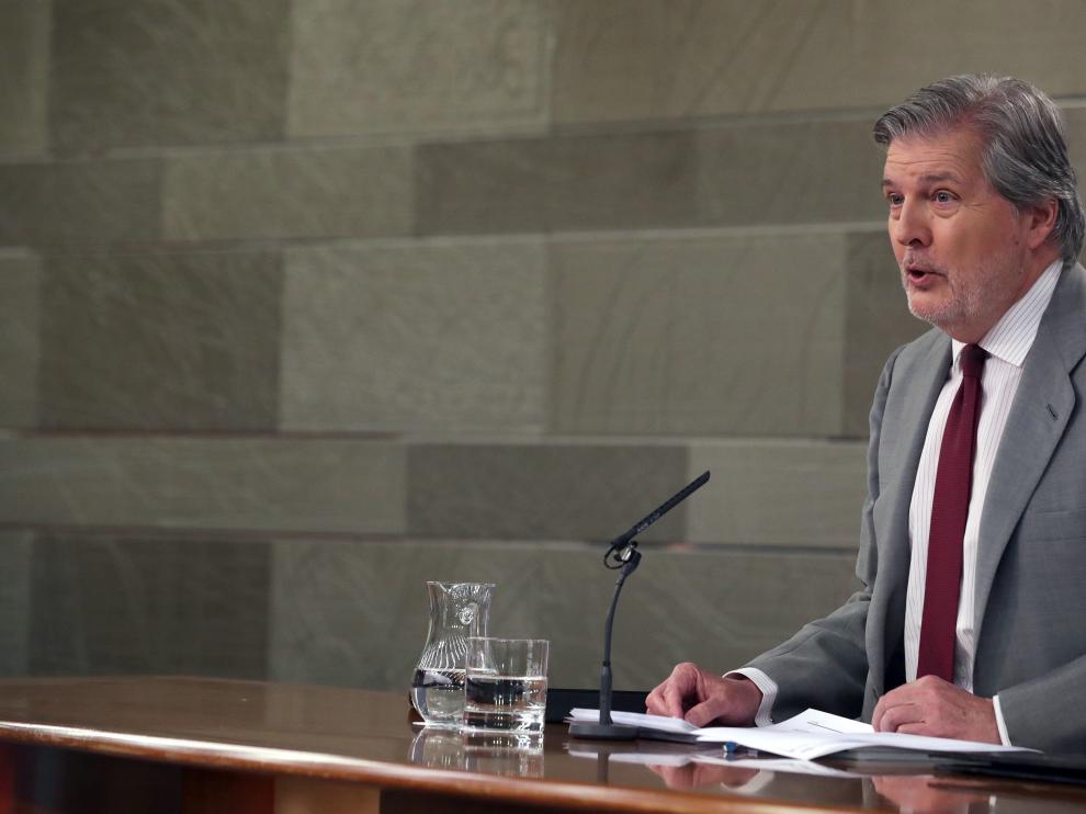 Íñigo Méndez de Vigo, tras el Consejo de Ministros de este viernes.
