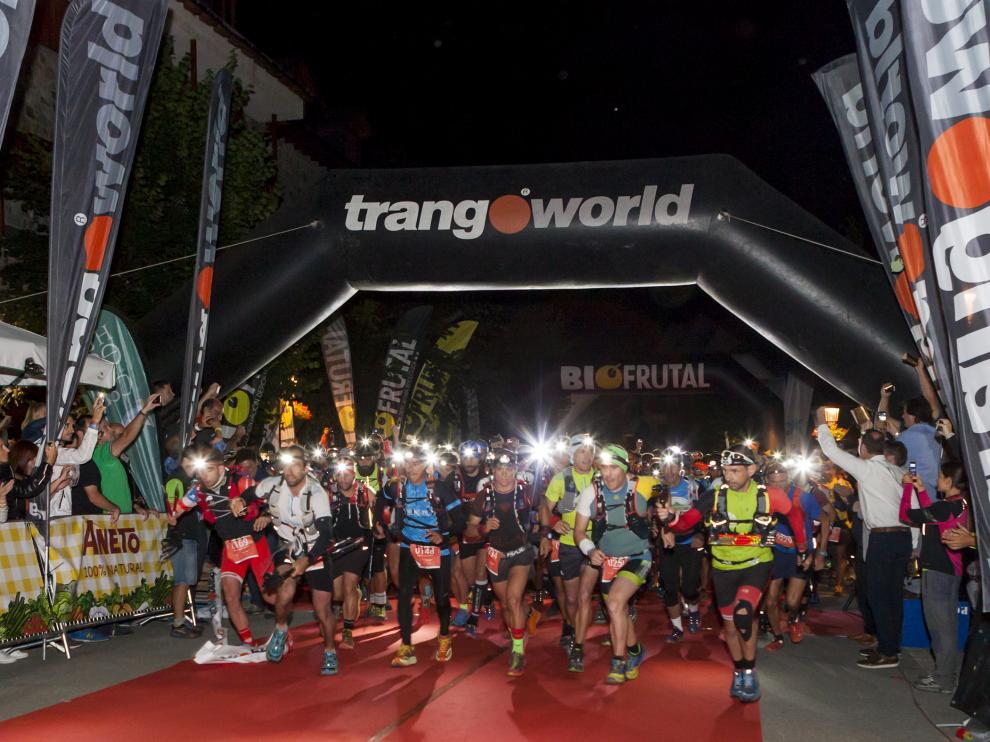 Salida del Gran Trail Aneto-Posets 2017. La competición del 2018 se celebra este fin de semana.