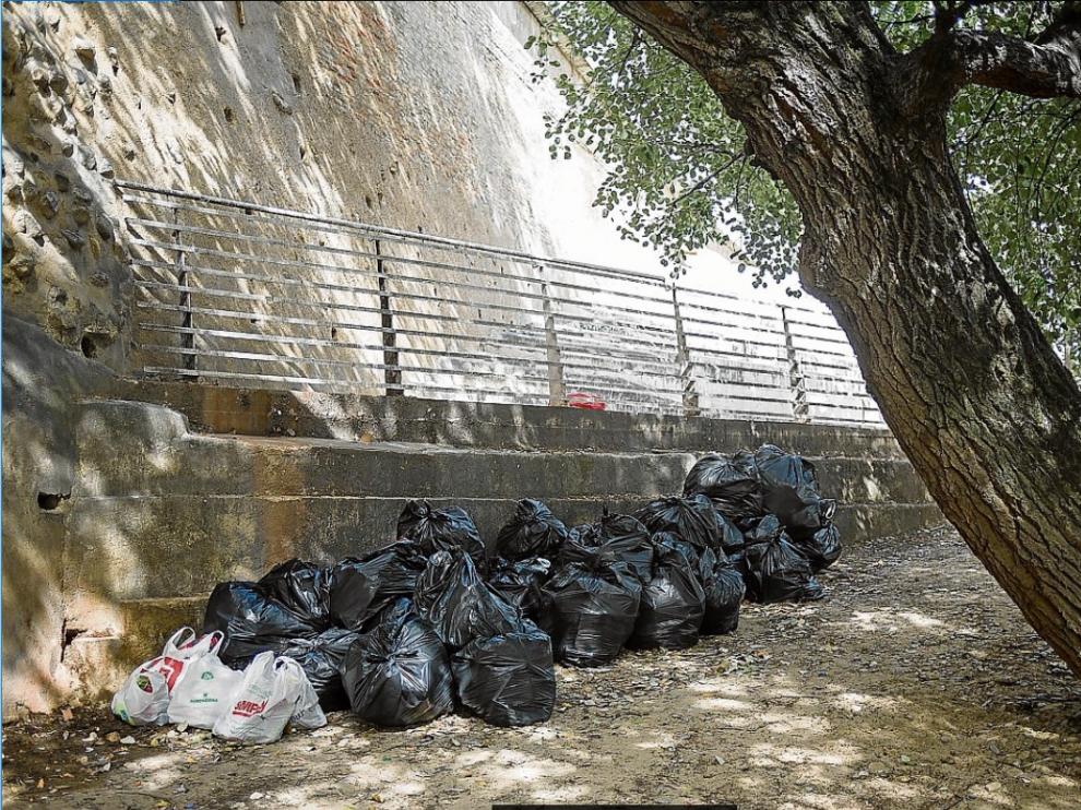 Imagen que presentaba la ribera hace solo unos días.