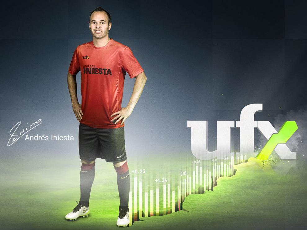 El jugador Andrés Iniesta, nuevo embajador de UFX.