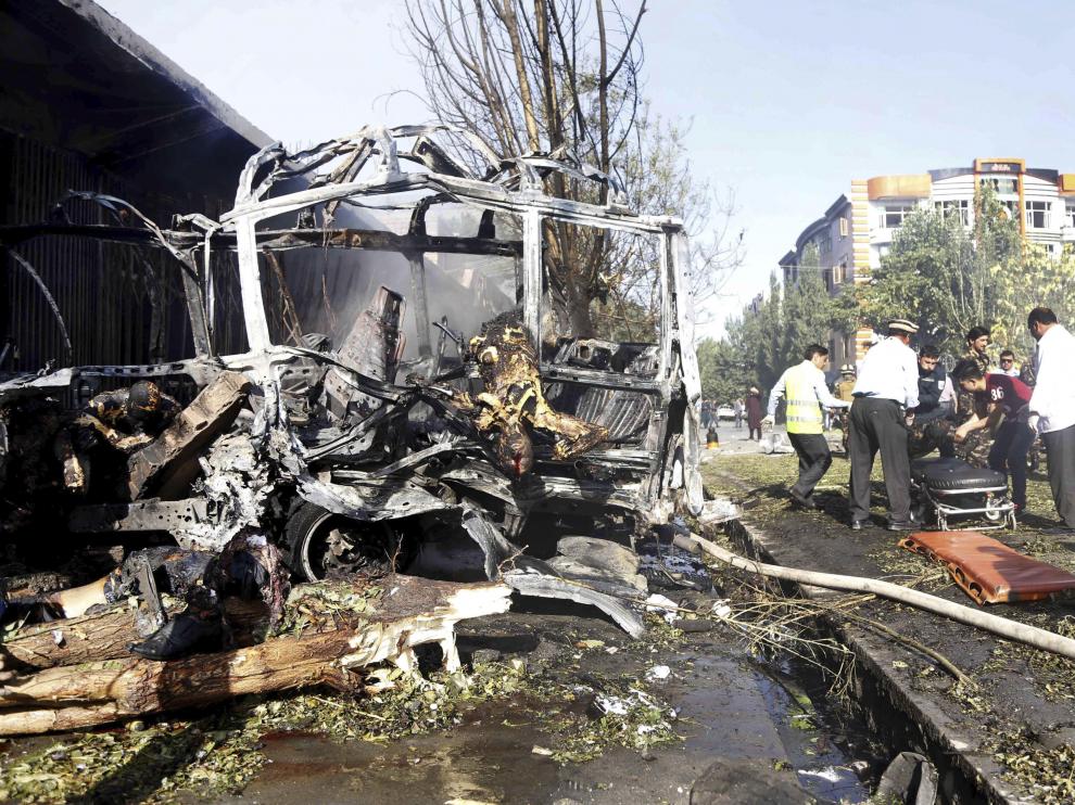 La explosión del vehículo cargado de explosivos tuvo lugar poco antes de las 7.00 hora local.