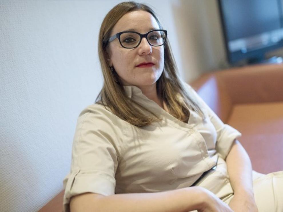 La secretaria de Organización de Podemos Castilla-La Mancha, María Díaz.