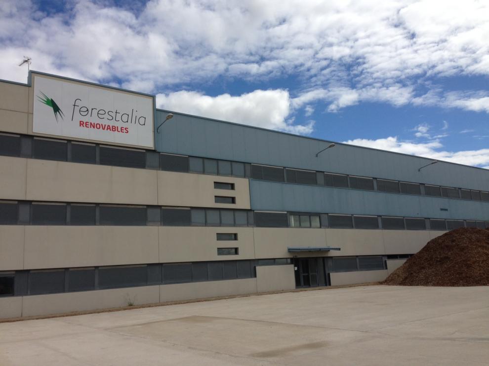 Primera inversión. Forestalia ha levantado sus primeras instalaciones en Erla, donde prevé un centro logístico de biomasa y una fábrica de pellet de derivados de la madera. Además, tiene en estudio una planta eléctrica.