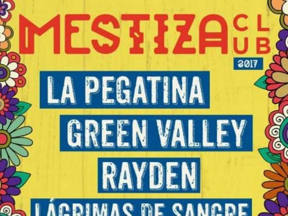 El cartel del Festival Mestiza Club 2017.