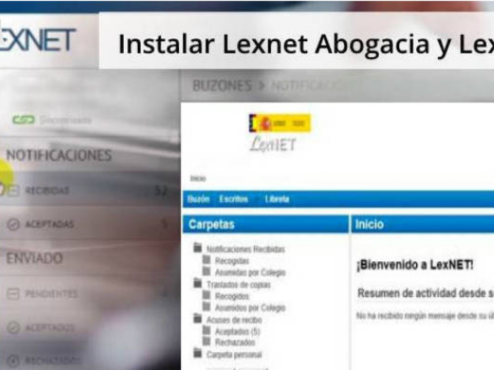 Portal de la plataforma LexNet.