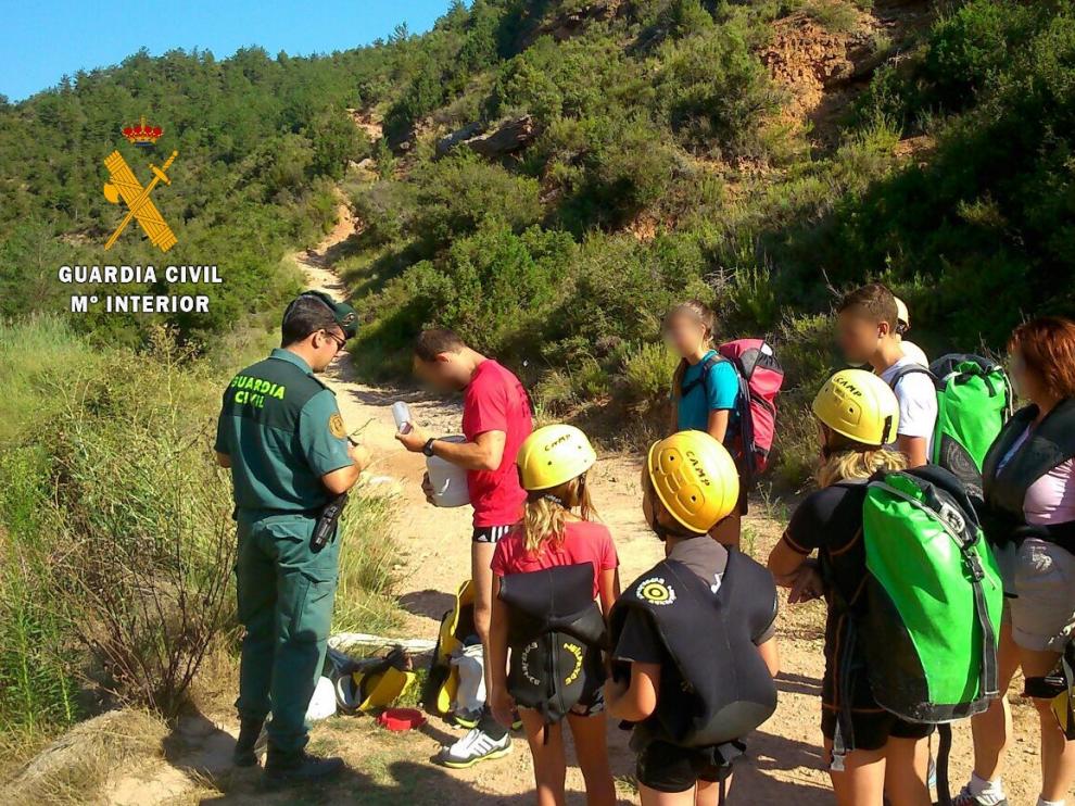 Controles en los accesos a los barrancos