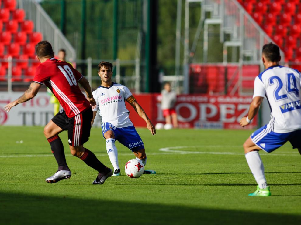 Partido de pretemporada del CD Mirandés contra el Real Zaragoza