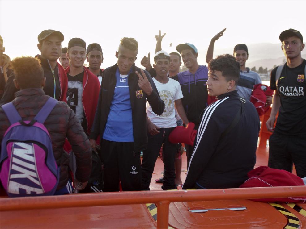Rescate de inmigrantes en Motril